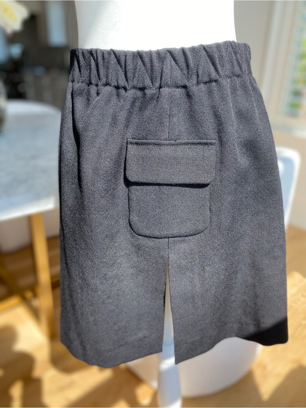 Zara- Stefano Pilati Private Collection Two Pocket Wool Skirt